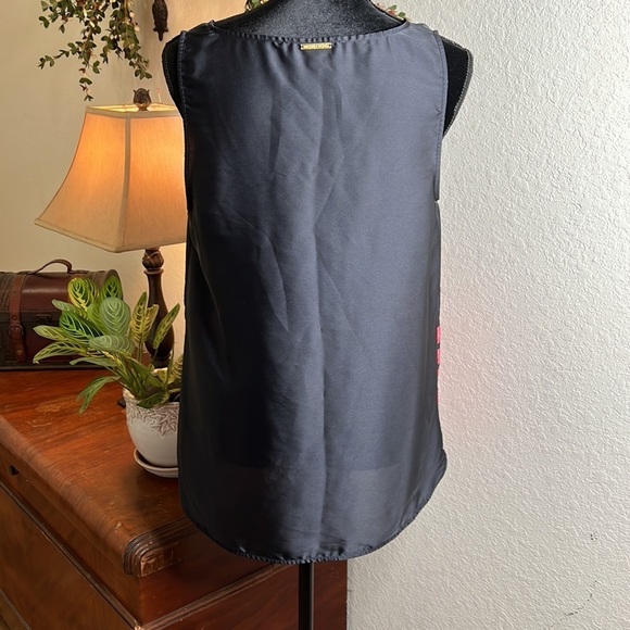 MICHAEL Michael Kors Black and Pink Striped Tank Top - Picture 3 of 9